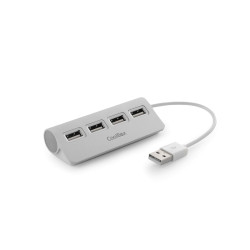 USB Hub CoolBox COO-HU4ALU2 Silver