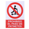 Sign Normaluz Prohibido acceder con patinete Stick (21 x 30 cm)