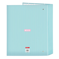 Ring binder Moos Butterflies Blue A4 27 x 33 x 6 cm