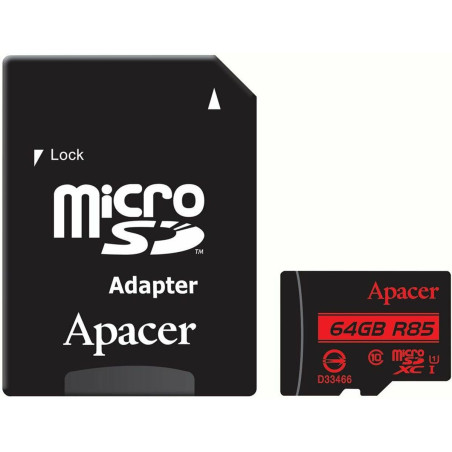 SD Memory Card Apacer AP64GMCSX10U5-R 64 GB