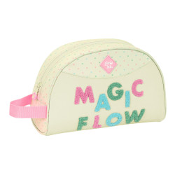 School Toilet Bag Glow Lab Magic flow Beige 28 x 18 x 10 cm