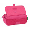 Triple Carry-all Benetton Raspberry 21,5 x 10 x 8 cm Fuchsia