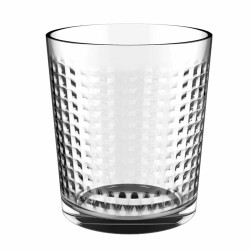 Glass Quid Urban Square Transparent Glass (36 cl) (Pack 6x)