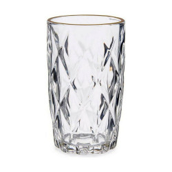 Glass Golden Transparent Glass 6 Units (340 ml)