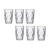 Glass Golden Transparent Glass 6 Units (340 ml)