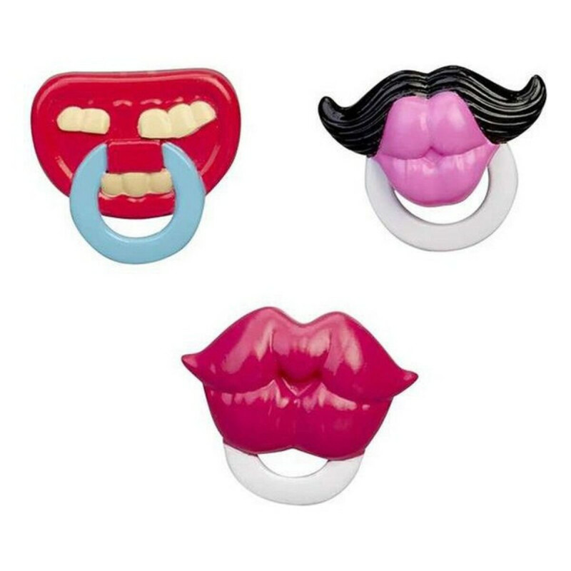 Set Famosa Bellies Crazy Dummies Pacifier (3 Pieces)