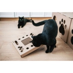 Scratching Post for Cats Carton+Pets Bronze Cardboard 34,5 x 4 x 34,5 cm