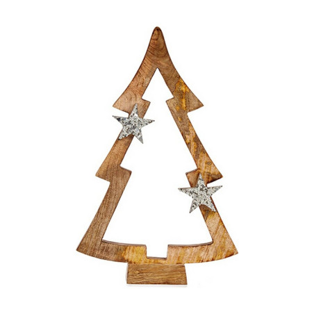 Christmas Tree Shape 6,5 x 39 x 23 cm Wood Brown