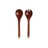 Kitchen utensils Home ESPRIT Aluminium Acacia 32 x 8 x 2 cm