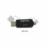 Card Reader approx! FLTLFL0083 APPC33 Micro SD/SD/MMC Micro USB 480 Mbps 32 GB Black