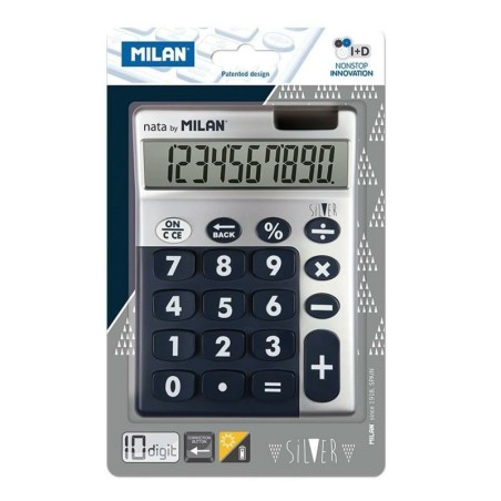 Calculator Milan SIlver Blue 14,5 x 10,6 x 2,1 cm