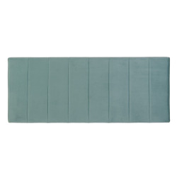 Headboard 160 x 7 x 64 cm Synthetic Fabric Aquamarine