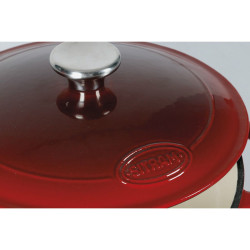 Saucepan Sitram Rojo/Blanco Enamelled Steel Ø 36 cm 9 L