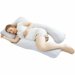 U Side Sleepers Ergonomic Pillow Babymoov B.Love XXL Grey White