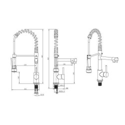 Mixer Tap Oceanic Brass