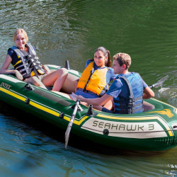 Inflatable Boat Intex Seahawk 3 Green 295 x 43 x 137 cm