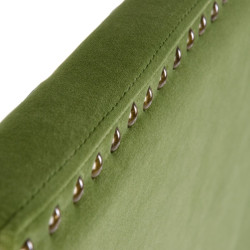 Headboard 160 x 6 x 60 cm Synthetic Fabric Green