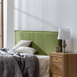 Headboard 160 x 6 x 60 cm Synthetic Fabric Green