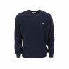 Men’s Sweatshirt without Hood Lacoste Tricot Navy Blue