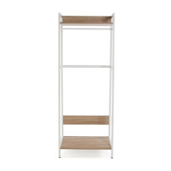 Hat stand Versa White PVC Metal MDF Wood 40 x 169 x 64 cm