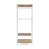 Hat stand Versa White PVC Metal MDF Wood 40 x 169 x 64 cm