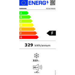 Freezer Samsung RZ32A7485S9 185 Steel 186 x 60 cm