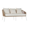 Sofa and table set DKD Home Decor MB-179038 Garden Beige Metal Aluminium Rope 151,5 x 72 x 70 cm (4 pcs)