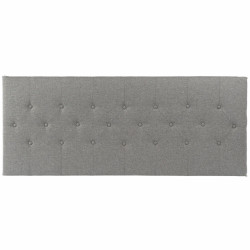 Headboard DKD Home Decor Grey Polyester Rubber wood (160 x 7 x 65 cm)