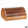 Breadbasket Natural Bamboo Plastic 24,5 x 19 x 38 cm (4 Units)