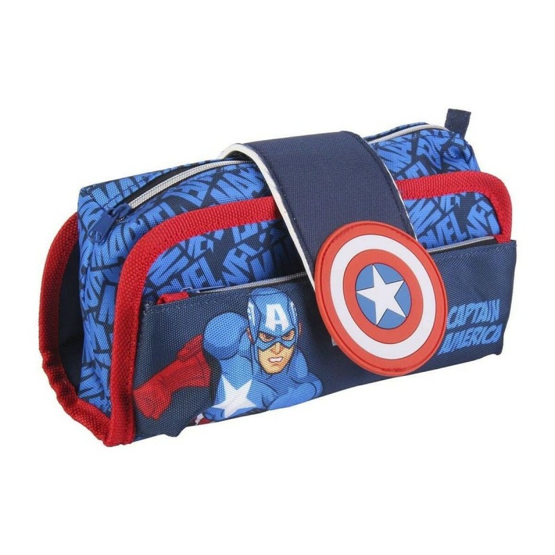 School Case Marvel Blue (22 x 12 x 7 cm)