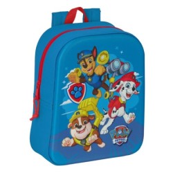 School Bag The Paw Patrol 3D Blue 22 x 27 x 10 cm