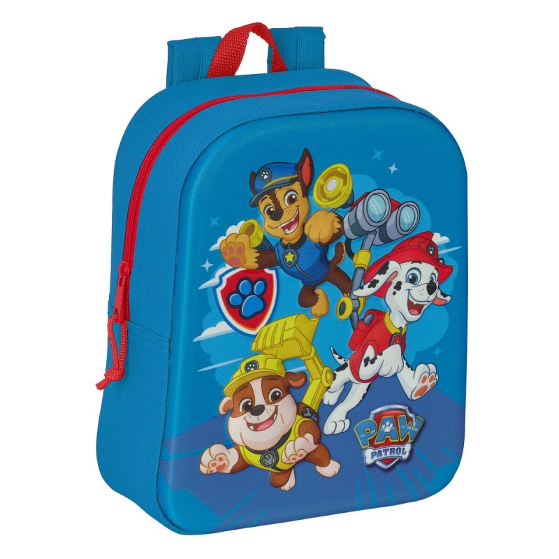 School Bag The Paw Patrol 3D Blue 22 x 27 x 10 cm