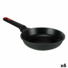 Pan Ø 24 cm Black Aluminium (6 Units)