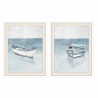 Painting DKD Home Decor 55 x 2,5 x 70 cm Barco Mediterranean (2 Units)