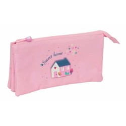 School Bag Glow Lab Sweet home Pink 22 x 12 x 3 cm