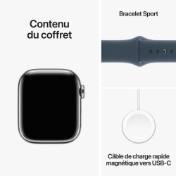 Smartwatch Apple Series 9 Blue Silver 41 mm