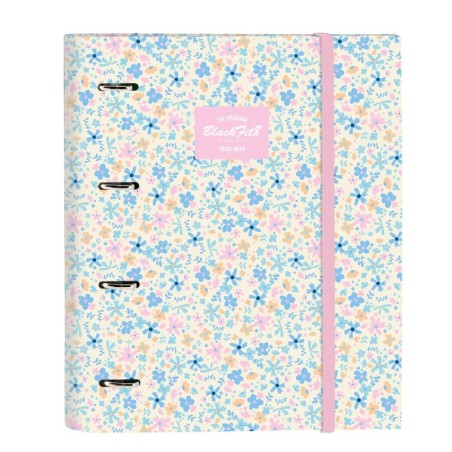 Ring binder BlackFit8 Blossom Multicolour 27 x 32 x 3.5 cm