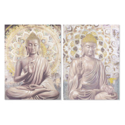 Painting DKD Home Decor 90 x 3 x 120 cm Oriental (2 Units)