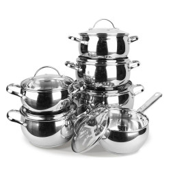 Saucepans Feel Maestro MR-3501-12 Silver Steel