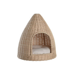 Pet bed DKD Home Decor 45 x 45 x 57 cm Natural Rattan