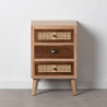 Nightstand SASHA 40 x 30 x 62,5 cm Natural Wood Cream