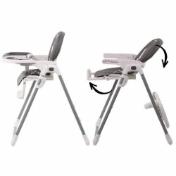 Highchair Nania Grey Leatherette