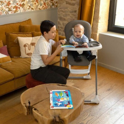 Highchair Nania Grey Leatherette