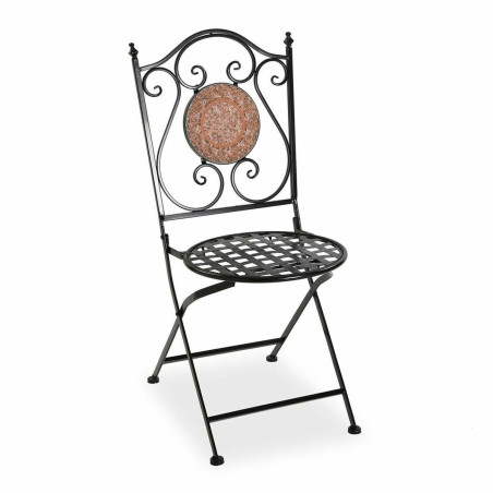 Garden chair Versa Mosaic Red Multicolour Metal 50 x 92 x 39 cm