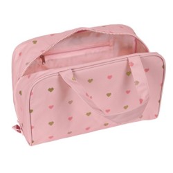 School Toilet Bag Glow Lab Hearts Pink (31 x 14 x 19 cm)