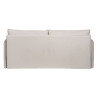 Sofa Beige Polyester Linen 210 x 93 x 95 cm