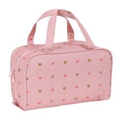 School Toilet Bag Glow Lab Hearts Pink (31 x 14 x 19 cm)