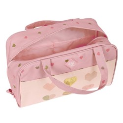 School Toilet Bag Glow Lab Hearts Pink (31 x 14 x 19 cm)