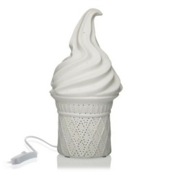 Desk lamp Versa Ice Cream 25W Porcelain (13,7 x 27 x 13,7 cm)