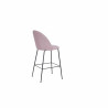 Stool DKD Home Decor Pink Polyester Metal (55 x 50 x 110 cm)